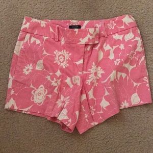 Jcrew pink patterned shorts